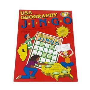 Jingo USA Geography Edition Bingo Style Board Game 2-30 Players Holiday